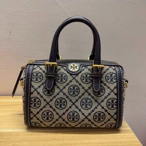 Toryburch Boston small pillow bag old flower wine barrel bag